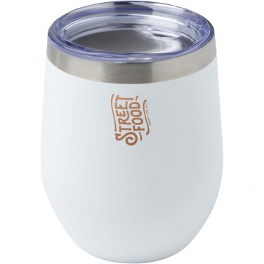 Logo trade promotional gifts picture of: Corzo 350 ml RCS certified recycled stainless steel copper vacuum insulated cup