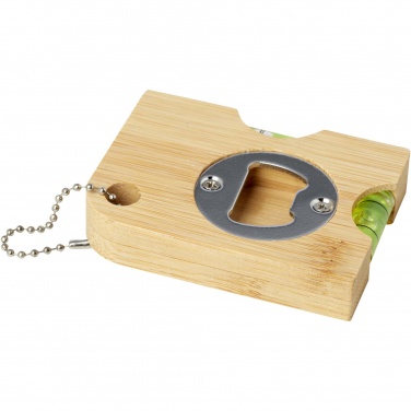 Logo trade corporate gift photo of: Levo bamboo bottle opener with level 