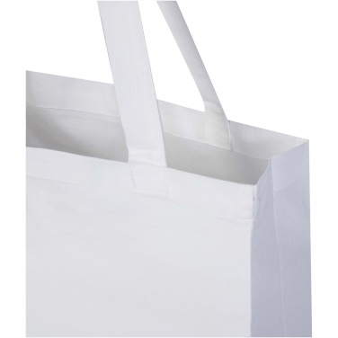 Logotrade corporate gift picture of: Madras 140 g/m² GRS recycled cotton gusset tote bag
