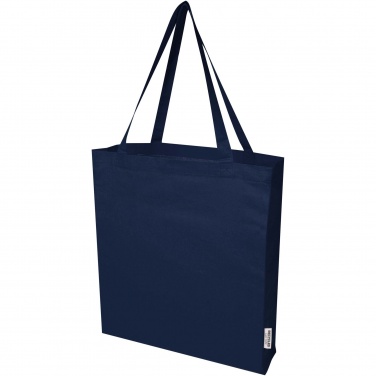 Logotrade corporate gift picture of: Madras 140 g/m² GRS recycled cotton gusset tote bag