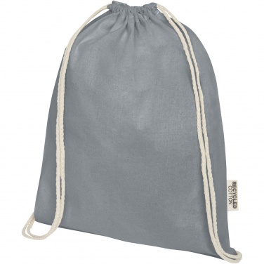Logo trade promotional items picture of: Oregon 140 g/m² GRS recycled cotton drawstring bag