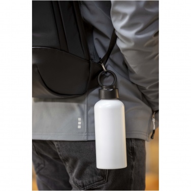 Logotrade promotional merchandise picture of: Trinity 600 ml RCS certified recycled aluminium water bottle with RPET lid