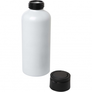 Logo trade promotional giveaways picture of: Trinity 600 ml RCS certified recycled aluminium water bottle with RPET lid