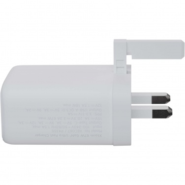 Logotrade promotional product image of: Xtorm XEC067G GaN² Ultra 67W wall charger - UK plug