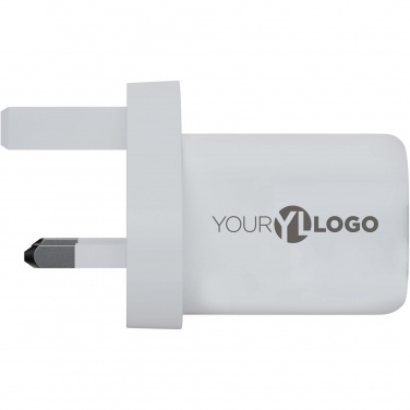 Logo trade promotional merchandise picture of: Xtorm XEC035 GaN² Ultra 35W wall charger - UK plug
