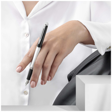 Logotrade advertising product image of: Hemisphere colour blocking fountain pen with palladium trim