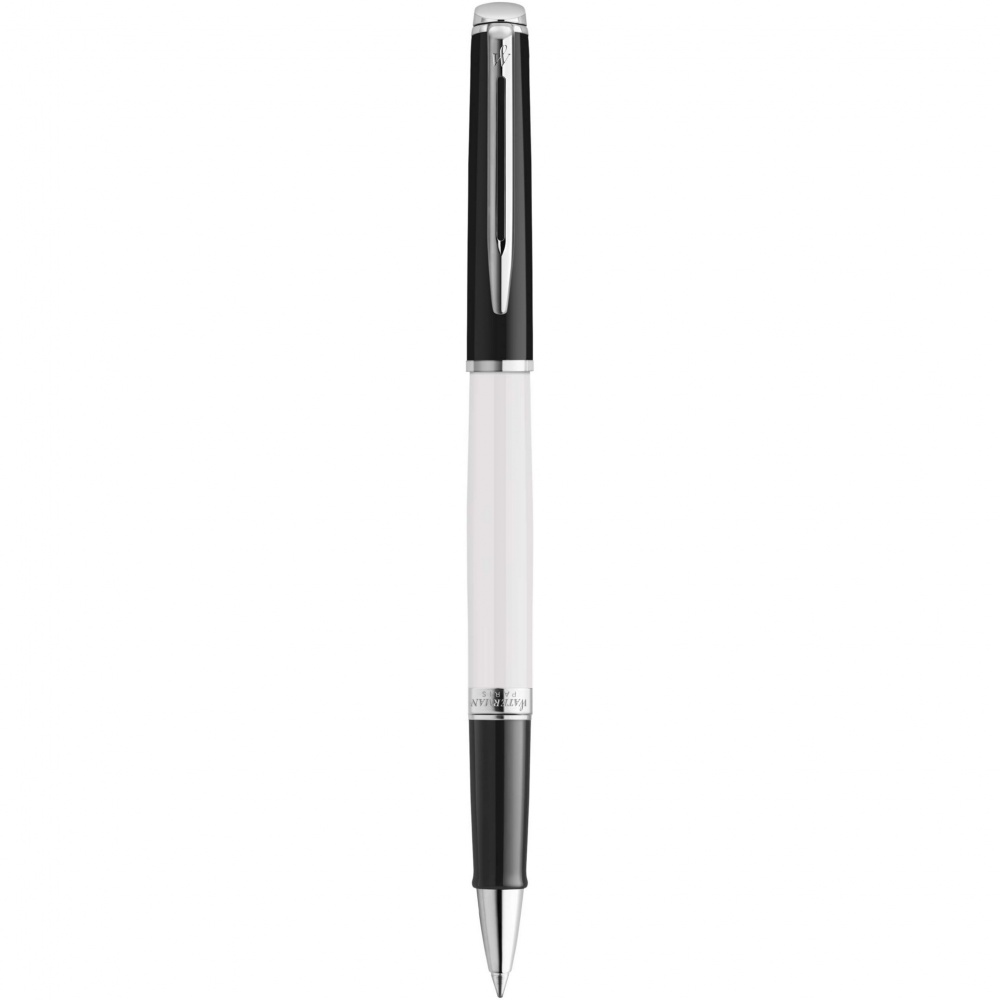 Logo trade promotional product photo of: Hemisphere colour blocking rollerball pen with palladium trim