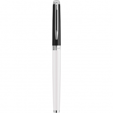 Logo trade promotional gift photo of: Hemisphere colour blocking rollerball pen with palladium trim