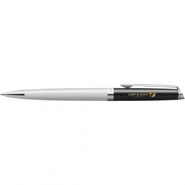 Logotrade promotional giveaways photo of: Hemisphere colour blocking ballpoint pen with palladium trim