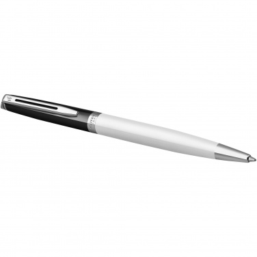 Logotrade promotional merchandise picture of: Hemisphere colour blocking ballpoint pen with palladium trim
