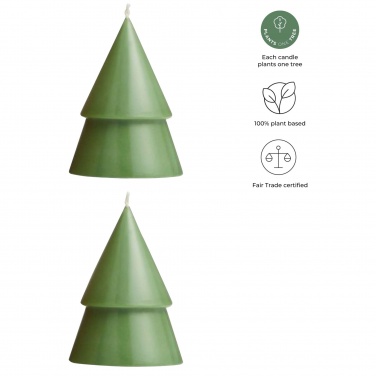 Logo trade corporate gifts picture of: Originalhome Xmas tree candle set of 2 - M