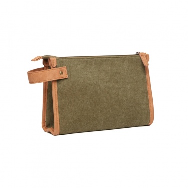 Logotrade promotional giveaway image of: VINGA Bosler GRS recycled canvas toiletry bag