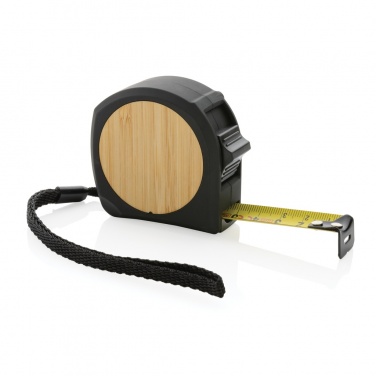 Logotrade promotional giveaway image of: RCS recycled plastic bamboo tape 5M/19mm