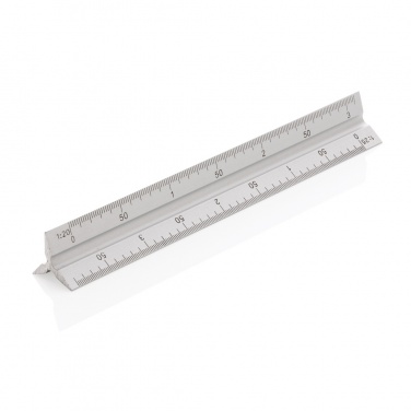 Logo trade advertising products image of: 15cm. Aluminum triangular ruler