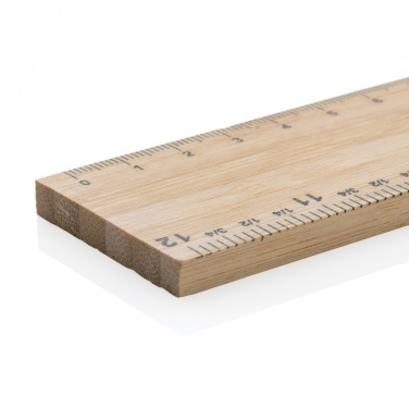 Logo trade business gifts image of: Timberson extra thick 30cm double sided bamboo ruler