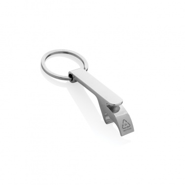 Logo trade promotional product photo of: RCS recycled zinc alloy bottle opener keychain
