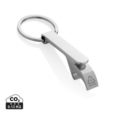 Logotrade promotional giveaway image of: RCS recycled zinc alloy bottle opener keychain
