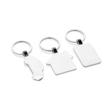 Logo trade promotional products image of: RCS recycled zinc alloy car keyring