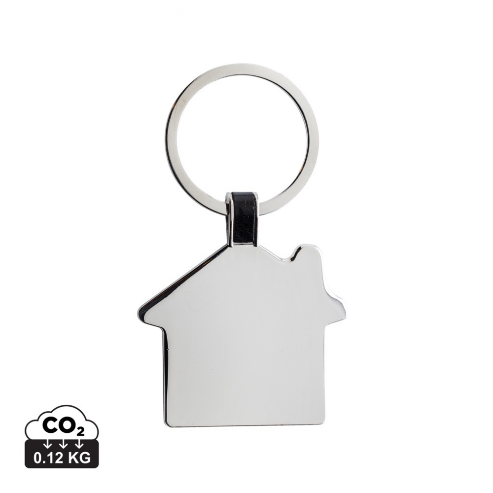Logotrade promotional products photo of: RCS recycled zinc alloy house keyring