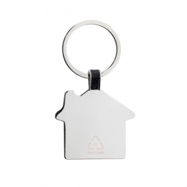 Logo trade corporate gift photo of: RCS recycled zinc alloy house keyring