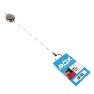 Logotrade promotional gift picture of: RCS recycled ABS roller clip keychain