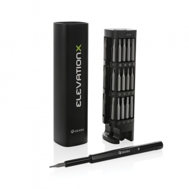 Logotrade advertising product image of: Gear X RCS recycled aluminum precision screwdriver set 46 pc