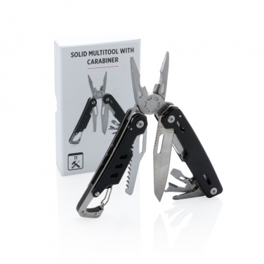 Logotrade business gift image of: Solid multitool with carabiner