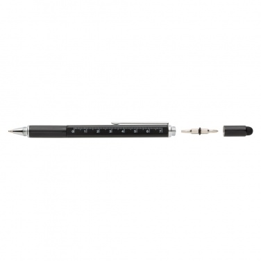 Logo trade corporate gifts image of: 5-in-1 aluminium toolpen