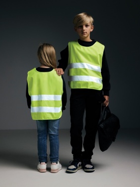 Logotrade corporate gift picture of: GRS recycled PET high-visibility safety vest 7-12 years