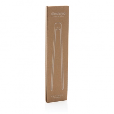 Logo trade promotional gifts image of: Ukiyo bamboo serving tongs
