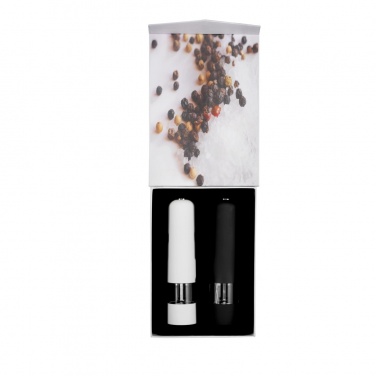 Logo trade corporate gifts picture of: Electric pepper and salt mill set