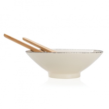 Logo trade advertising products picture of: Ukiyo salad bowl with bamboo salad server
