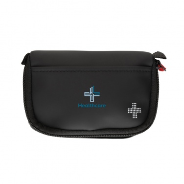 Logo trade corporate gifts picture of: RCS recycled nubuck PU pouch first aid set mailable