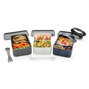 Logotrade promotional merchandise image of: GRS recycled PP lunch box with spork