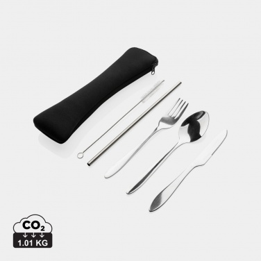 Logotrade corporate gifts photo of: 4 PCS stainless steel re-usable cutlery set