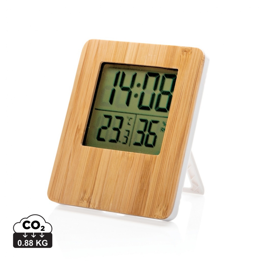 Logotrade advertising product picture of: Bamboo weather station