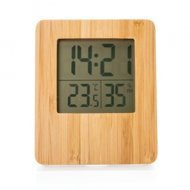 Logotrade promotional products photo of: Bamboo weather station