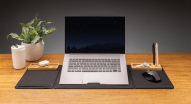 Logotrade promotional product picture of: Impact AWARE RPET Foldable desk organizer with laptop stand