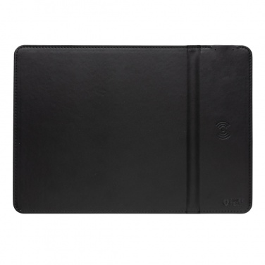 Logo trade promotional merchandise image of: Swiss Peak RCS recycled PU 10W wireless charging mousepad