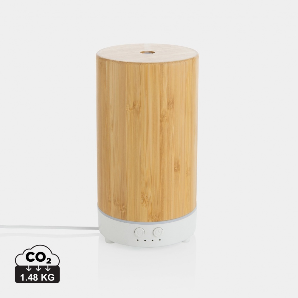 Logotrade promotional products photo of: RCS recycled plastic and bamboo aroma diffuser