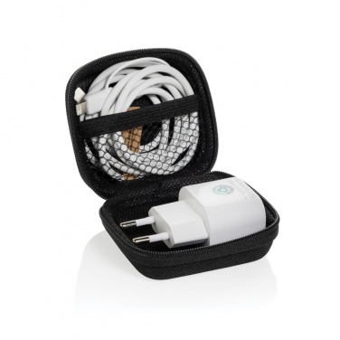 Logotrade promotional gift picture of: Boost RCS reycled PET 20W type C 2 pcs charging set