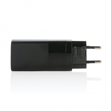 Logo trade promotional products image of: Philips 65W ultra fast PD 3-port USB wall charger