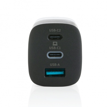 Logotrade promotional gift image of: Philips 65W ultra fast PD 3-port USB wall charger