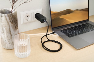 Logo trade advertising product photo of: Philips 65W ultra fast PD 3-port USB wall charger