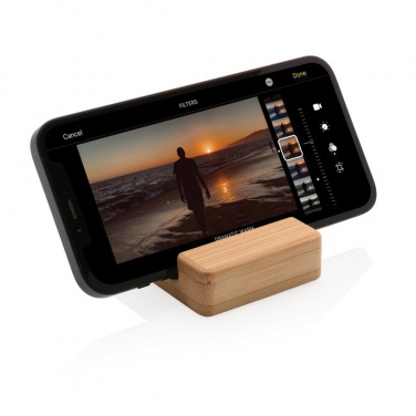 Logotrade promotional items photo of: Bamboo phone stand XD