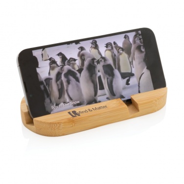Logo trade corporate gifts picture of: Bamboo tablet and phone holder