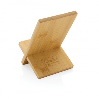Logotrade corporate gift image of: Bamboo phone stand in kraft box