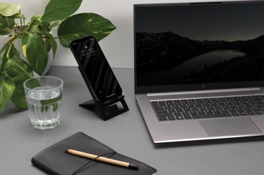 Logotrade promotional gift picture of: SnapStand RCS recycled plastic foldable phone stand