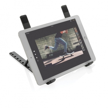Logo trade business gift photo of: Terra RCS recycled aluminium universal laptop/tablet stand