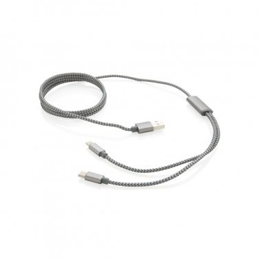 Logotrade advertising products photo of: 3-in-1 braided cable